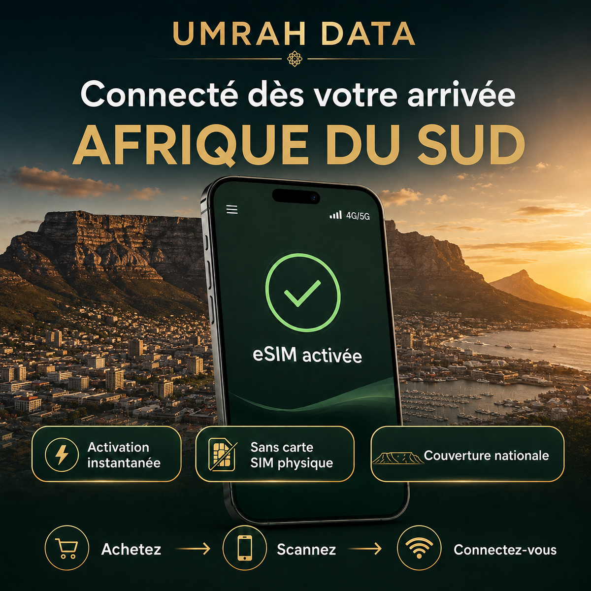 South Africa eSIM — Travel Data Plan