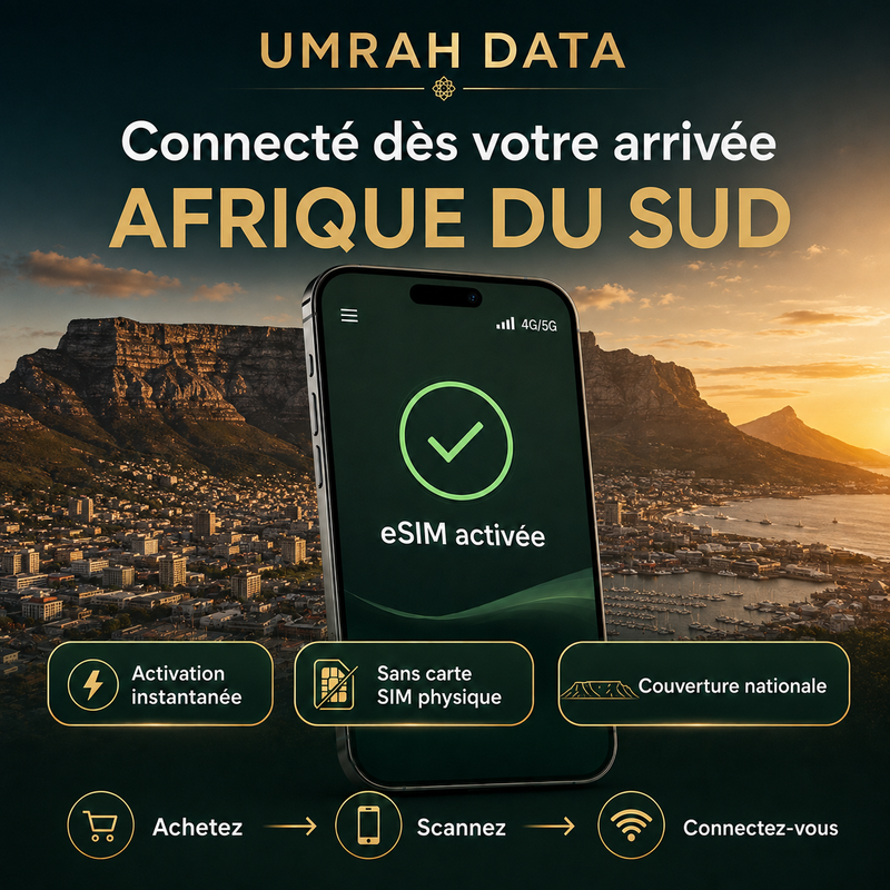 eSIM Afrique du Sud — connexion dès l’arrivée