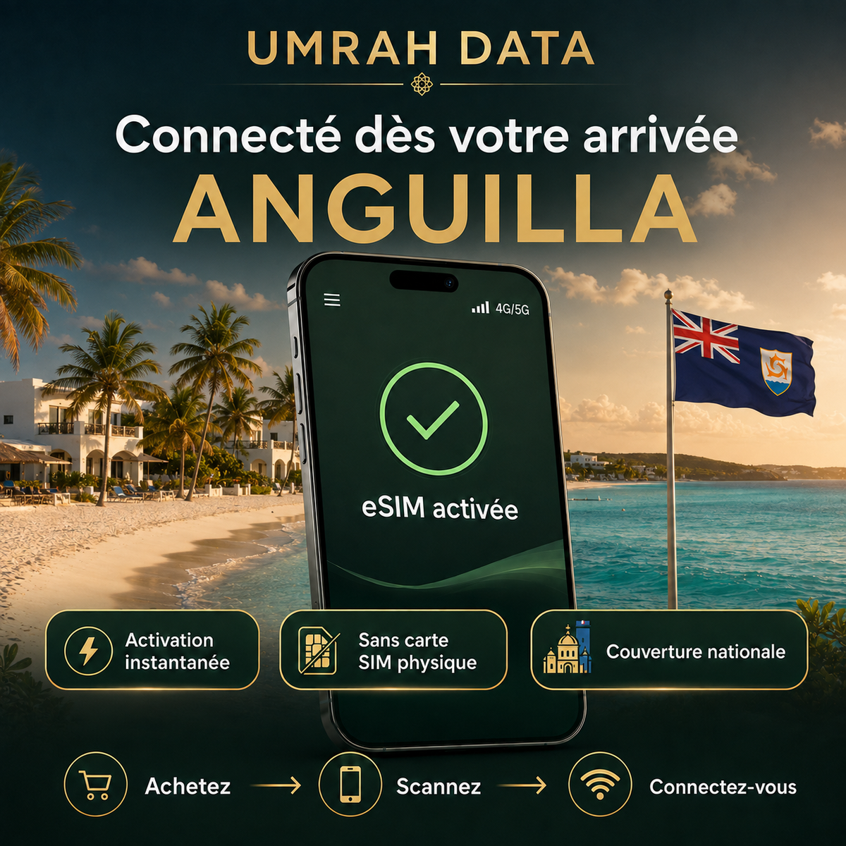 Anguilla eSIM — Travel Data Plan