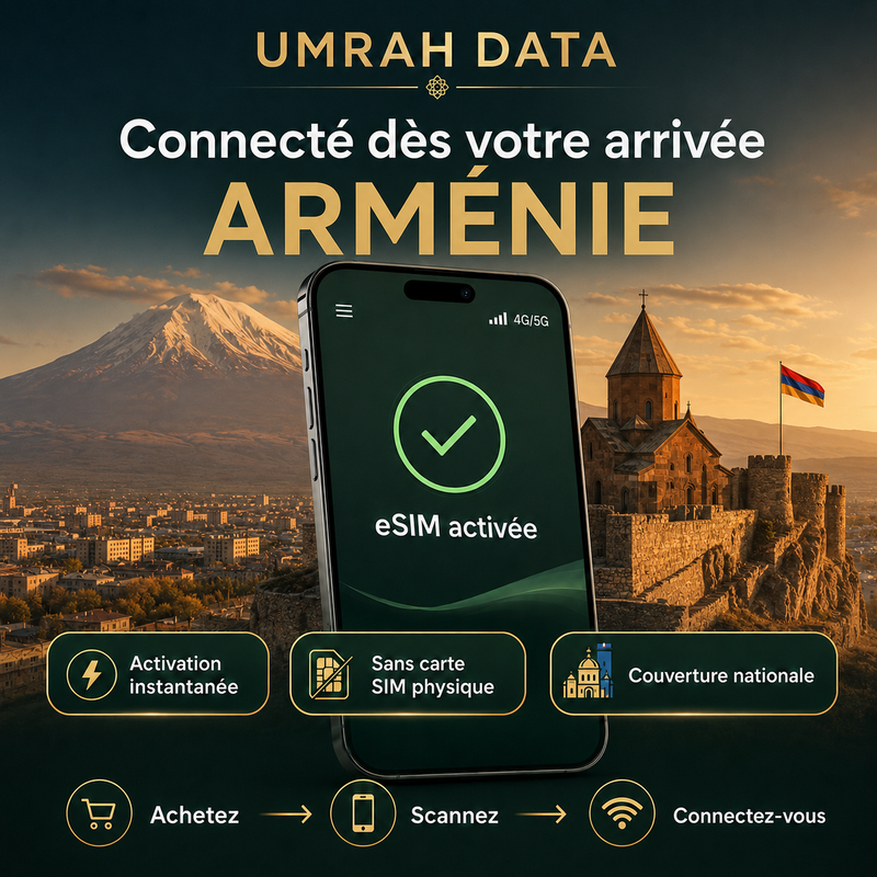 eSIM Arménie — Umrah Data