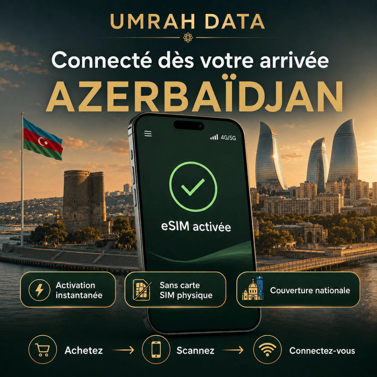 Azerbaijan eSIM — Travel Data Plan