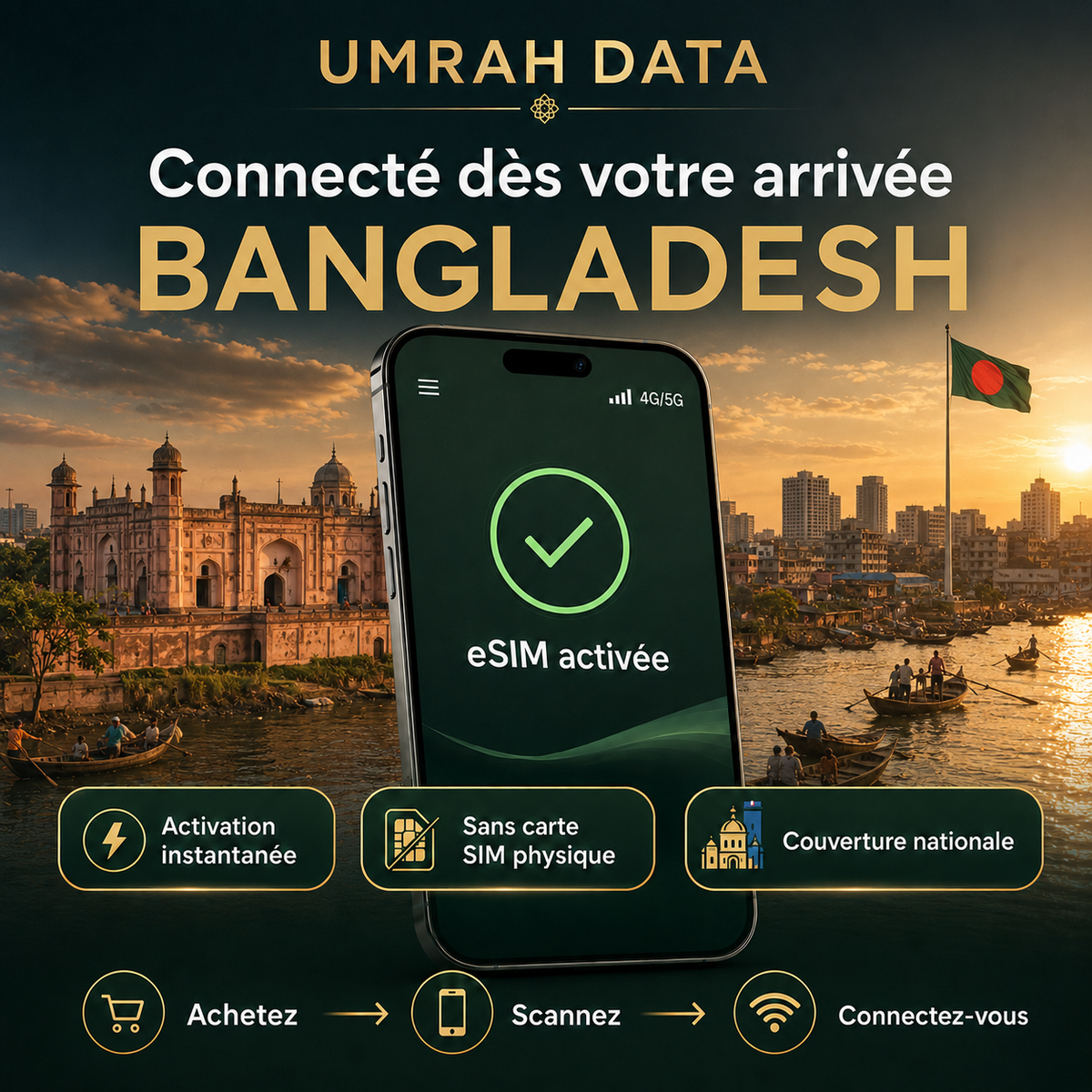 Bangladesh eSIM — Travel Data Plan