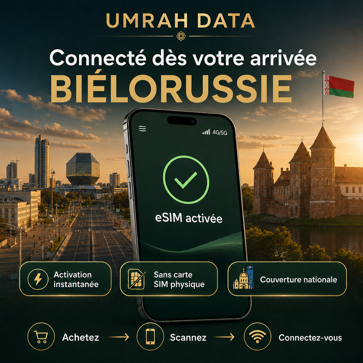 Belarus eSIM — Travel Data Plan