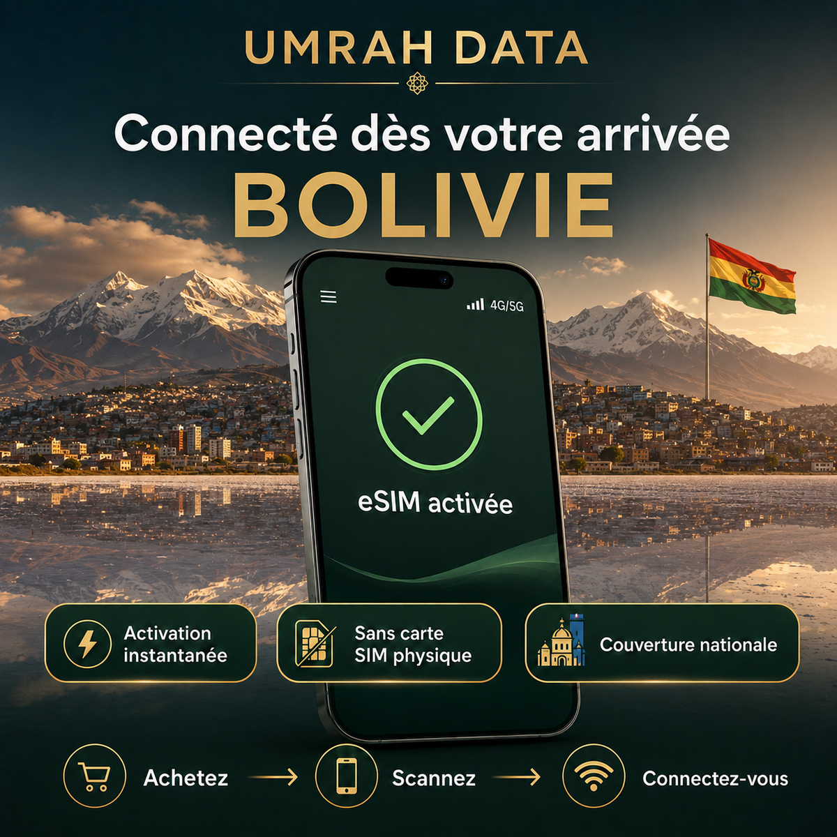 Bolivia eSIM — Travel Data Plan