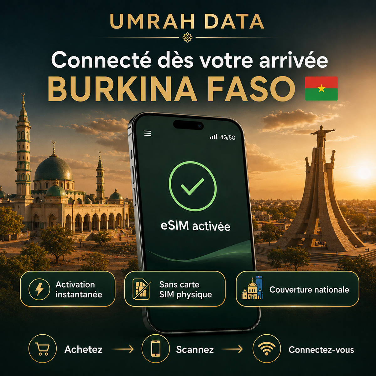 Burkina Faso eSIM — Travel Data Plan
