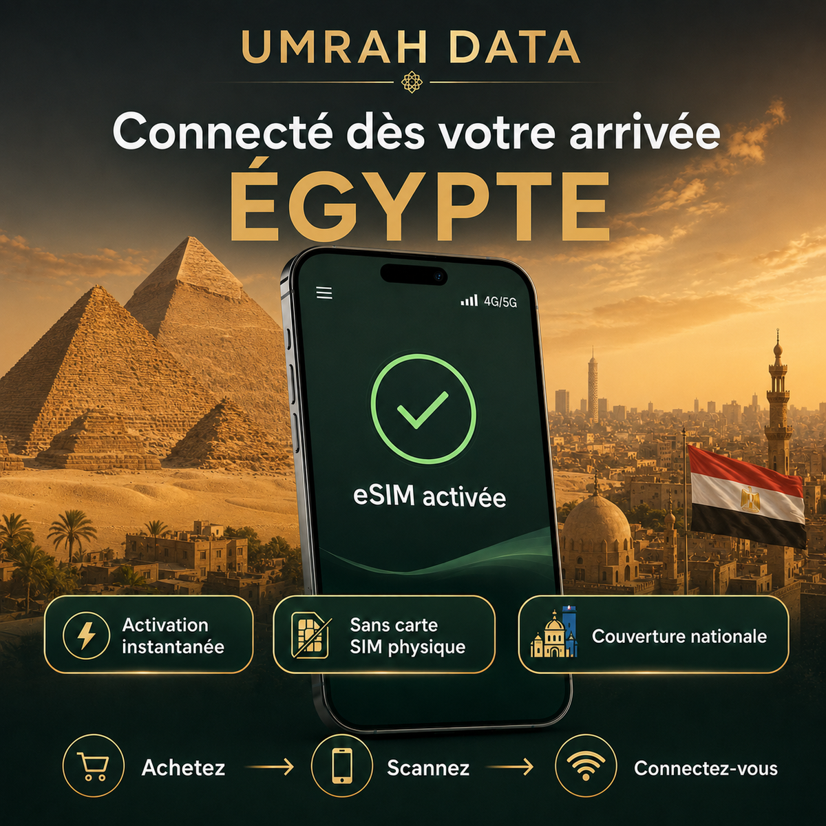 Egypt eSIM — Travel Data Plan
