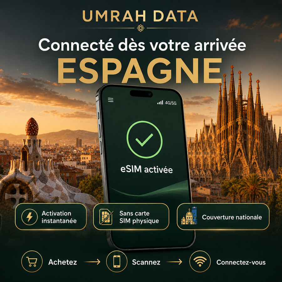 eSIM Espagne — Umrah Data