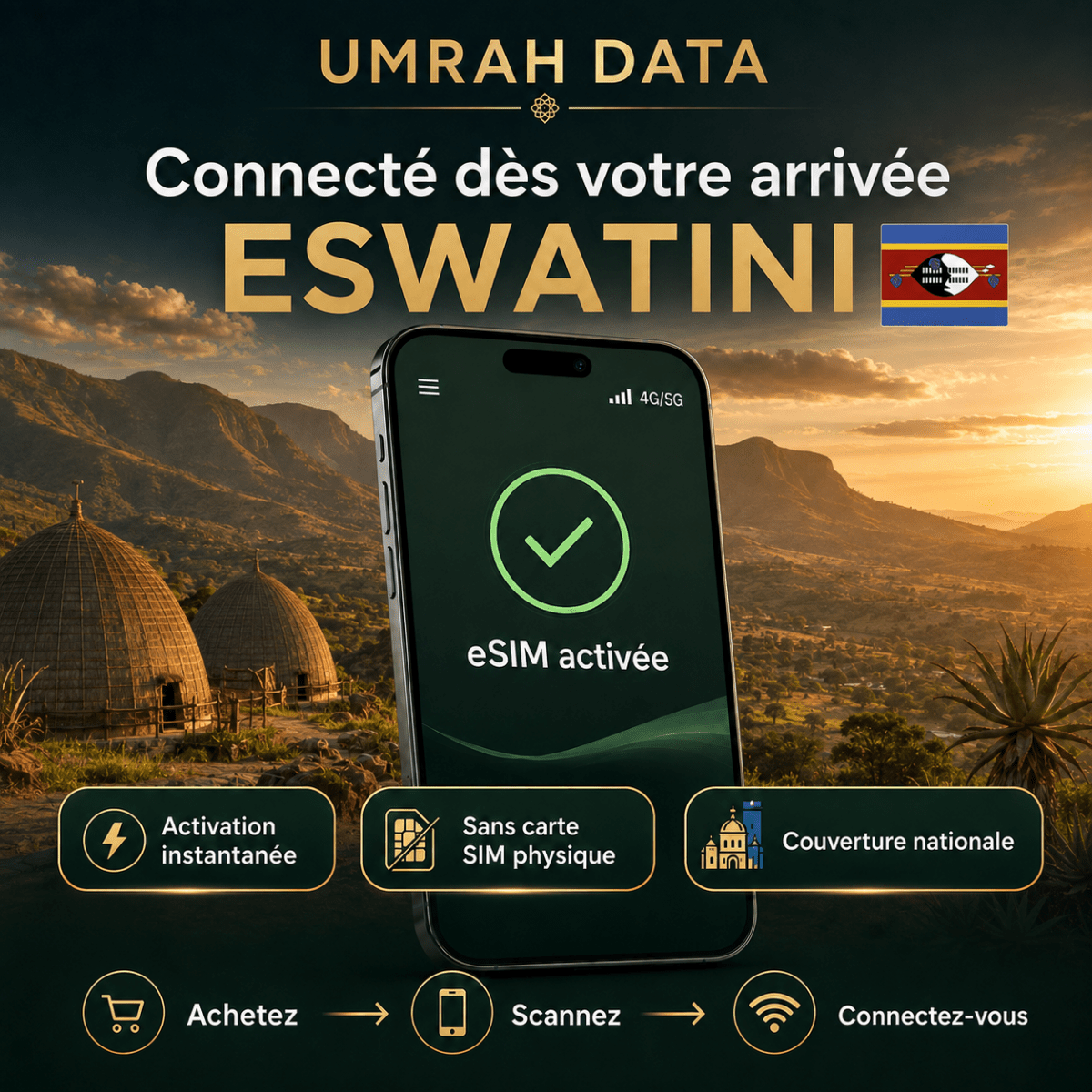 Eswatini eSIM — Travel Data Plan