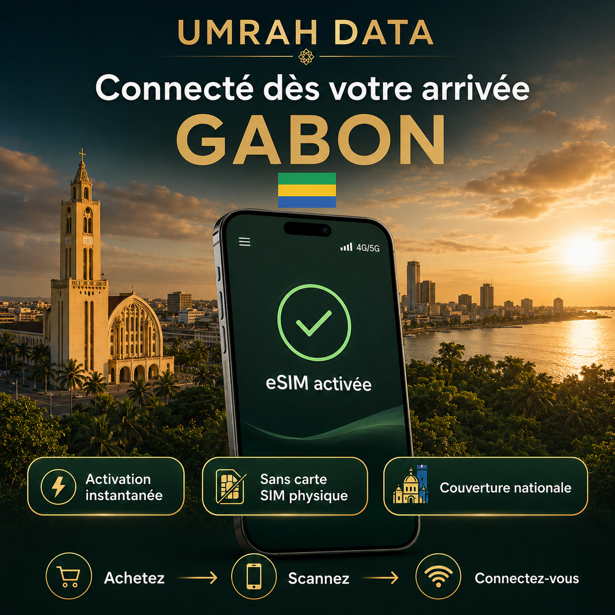 Gabon eSIM — Travel Data Plan