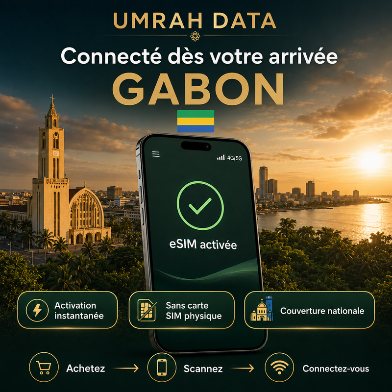 eSIM Gabon — Umrah Data