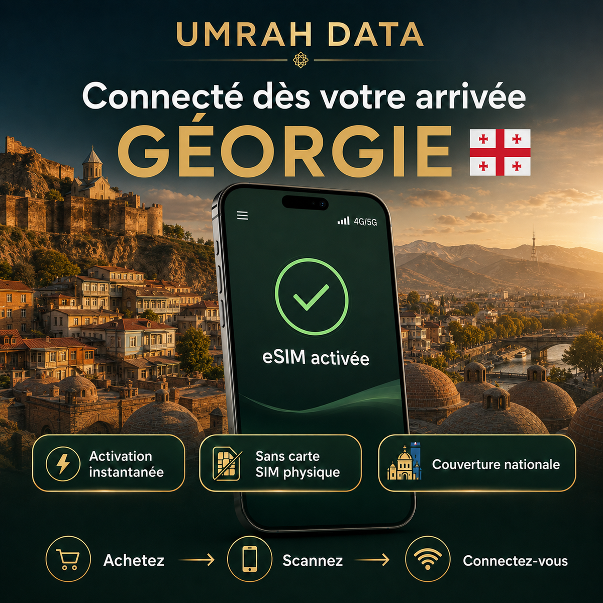 Georgia eSIM — Travel Data Plan