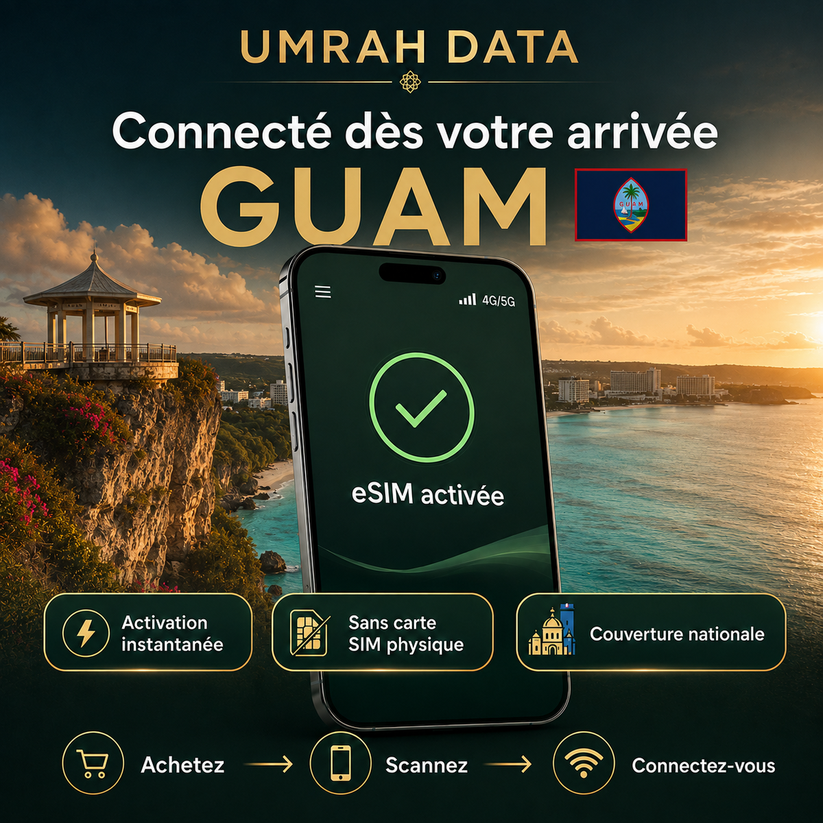 Guam eSIM — Travel Data Plan