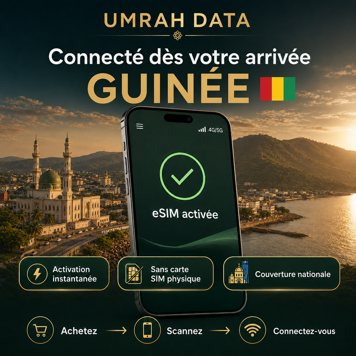 Guinea eSIM — Travel Data Plan