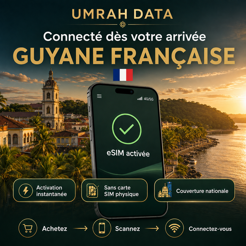 eSIM Guyane française — Umrah Data