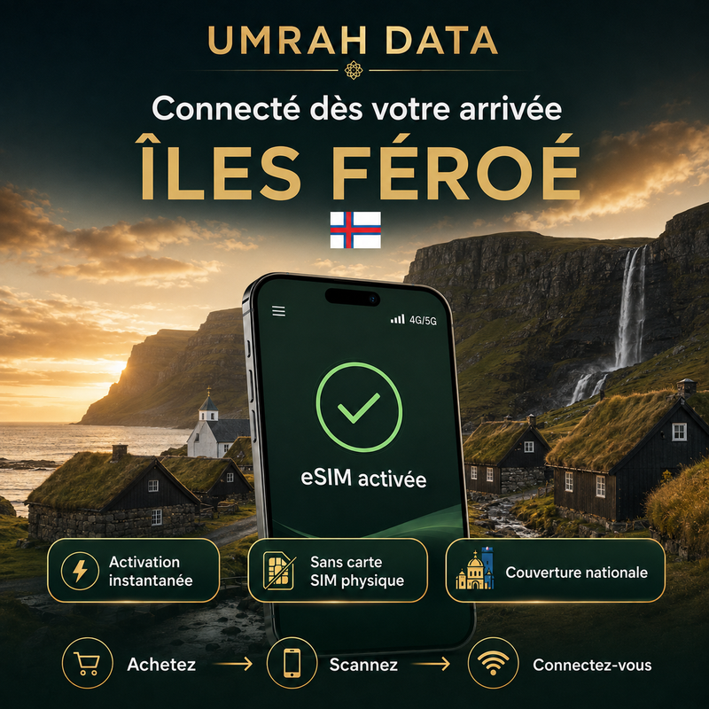 eSIM Îles Féroé — Umrah Data