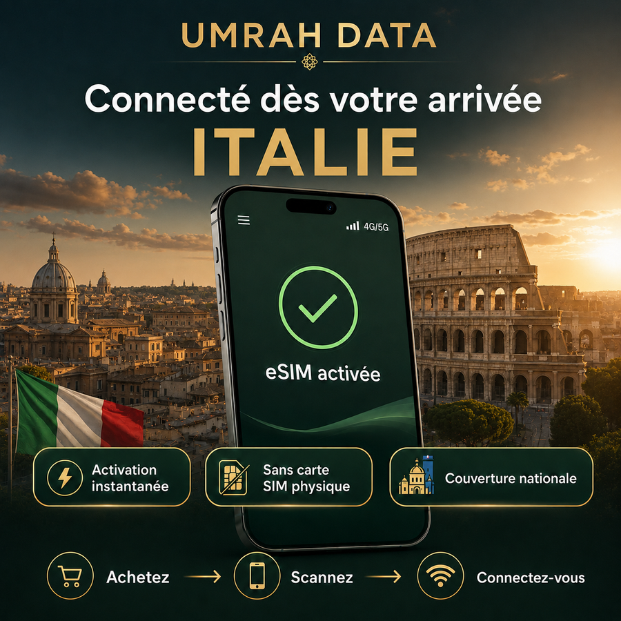 eSIM Italie — Umrah Data