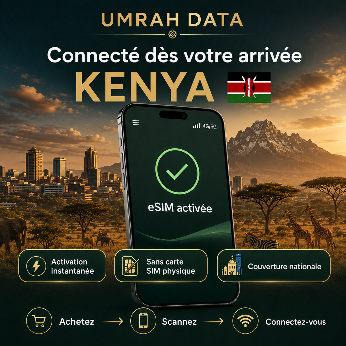 Kenya eSIM — Travel Data Plan
