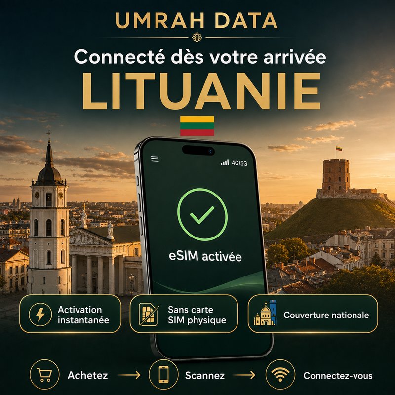 eSIM Lituanie — Umrah Data