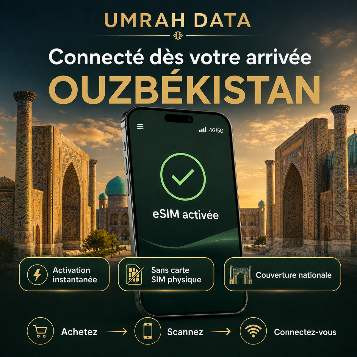 Uzbekistan eSIM — Travel Data Plan