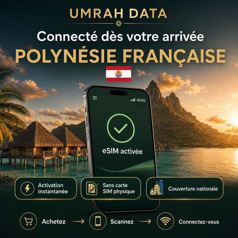 eSIM Polynésie française — Umrah Data