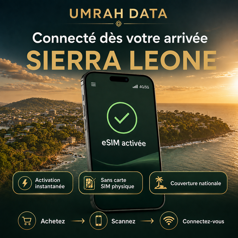 eSIM Sierra Leone — connexion dès l’arrivée