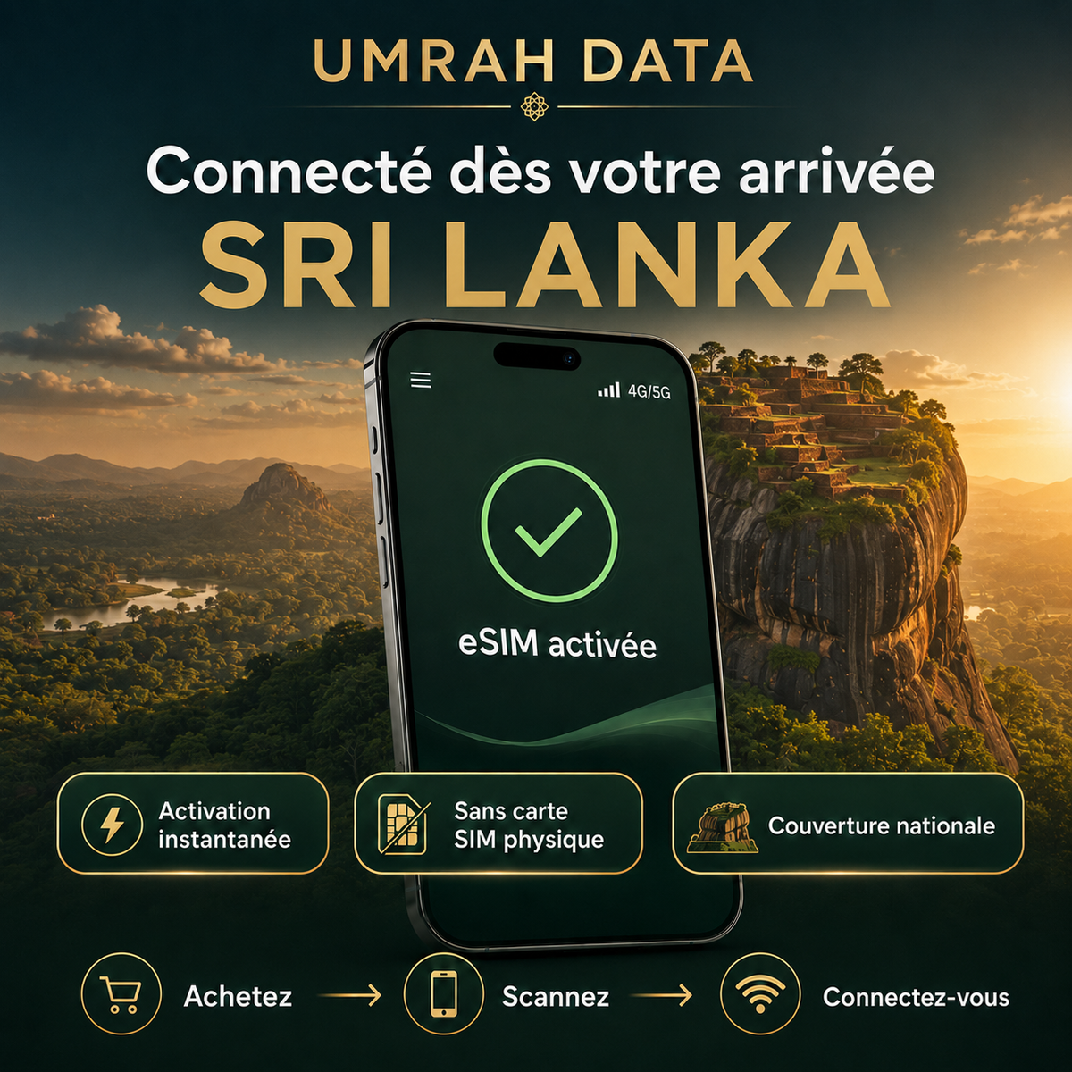 Sri Lanka eSIM — Travel Data Plan