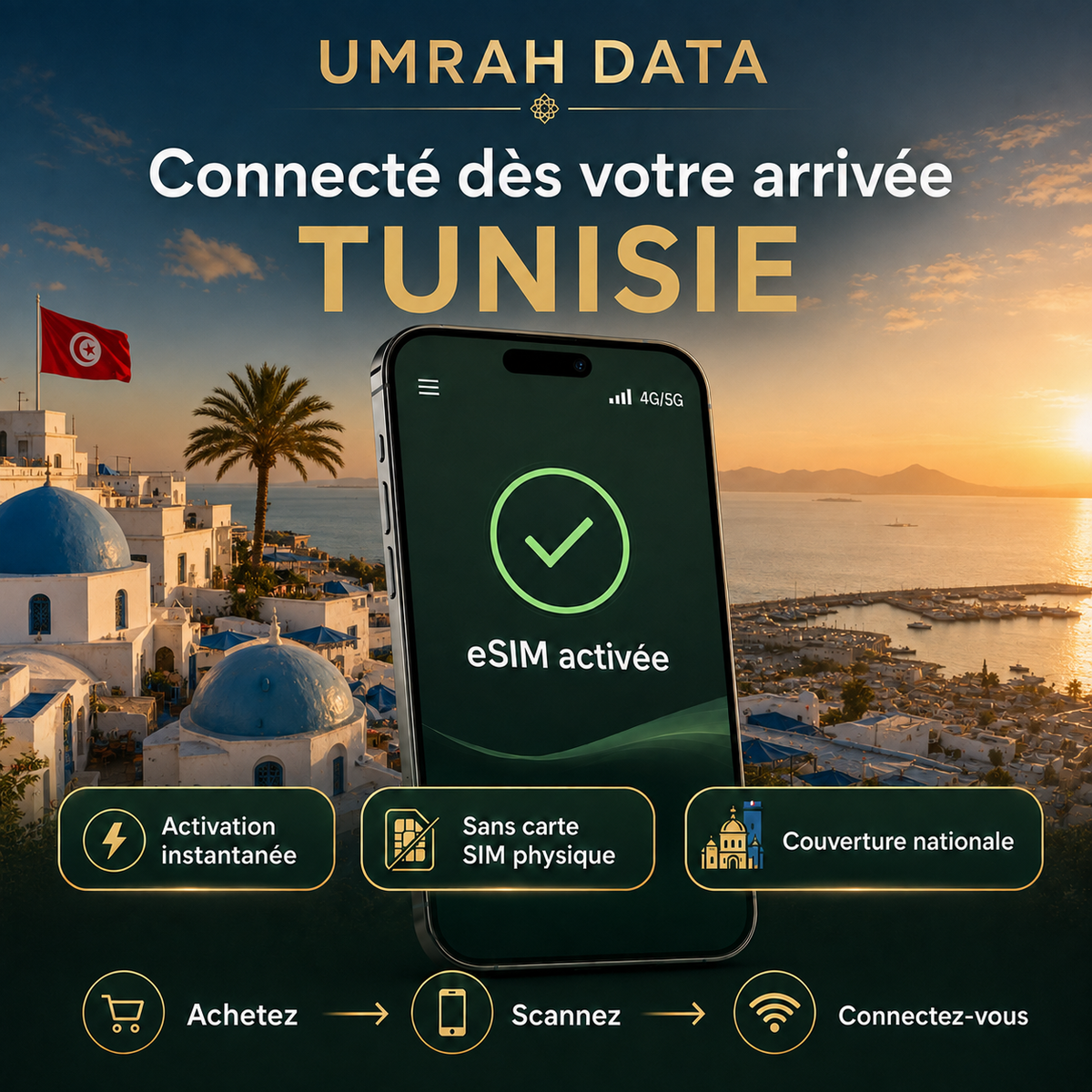 Tunisia eSIM — Travel Data Plan